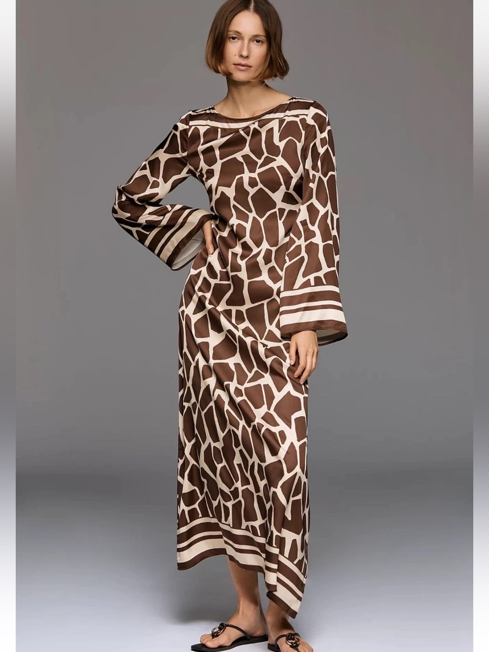 Anthropologie NWT Faithfull Orsino Long-Sleeved Boat-Neck Maxi Dress size 2
